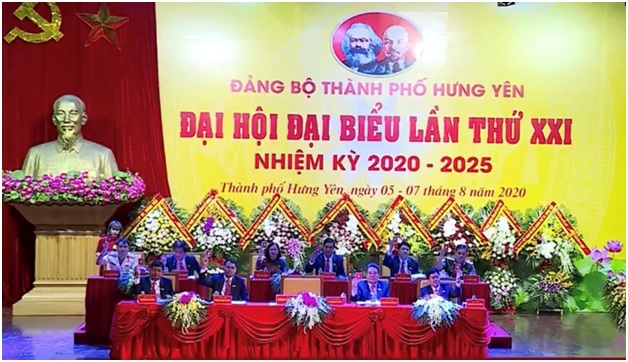 ĐẠI HỘI ĐẠI BIỂU  ĐẢNG BỘ THÀNH PHỐ HƯNG YÊN LẦN THỨ XXI