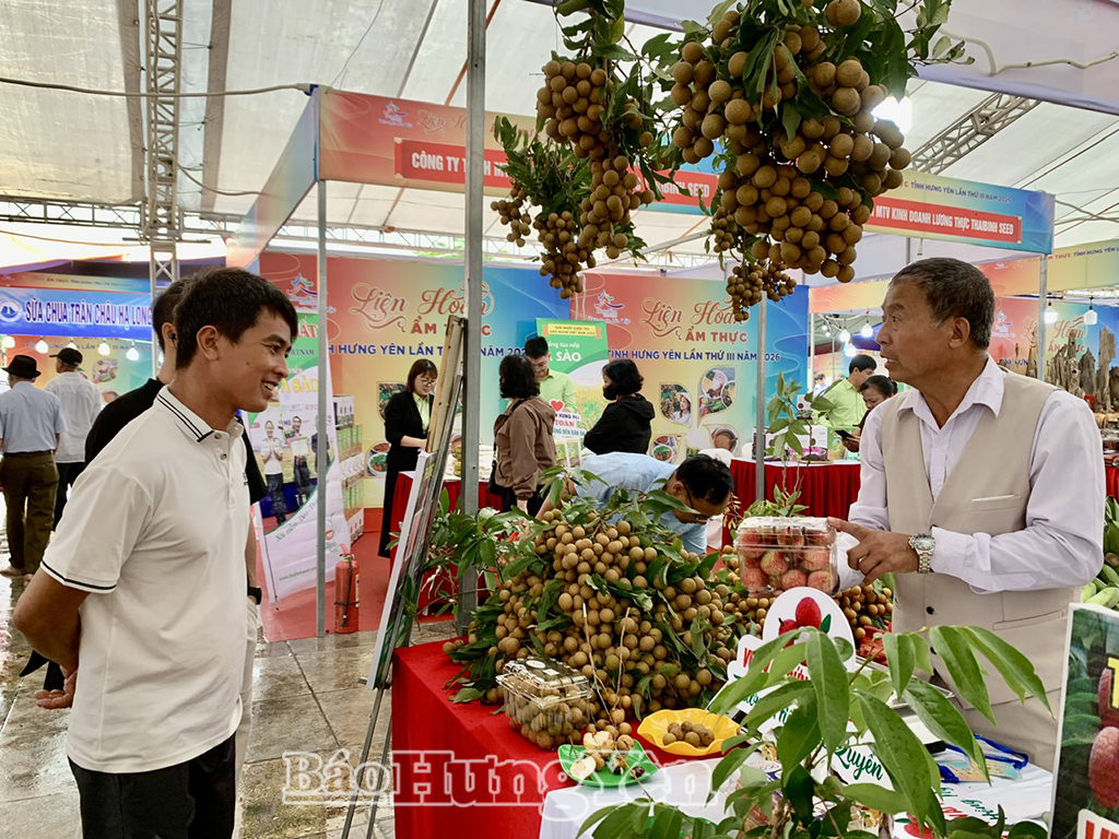 Sản phẩm OCOP hút khách tại Liên hoan ẩm thực tỉnh Hưng Yên 2026