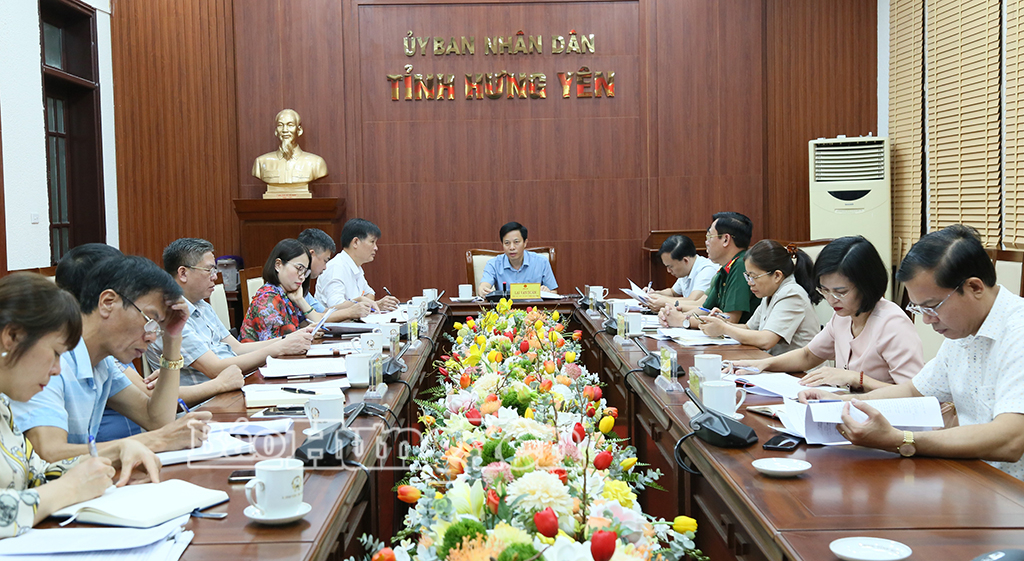 UBND tỉnh nghe báo cáo về công tác tổ chức Festival Hoa tỉnh Hưng Yên lần thứ nhất - năm 2026