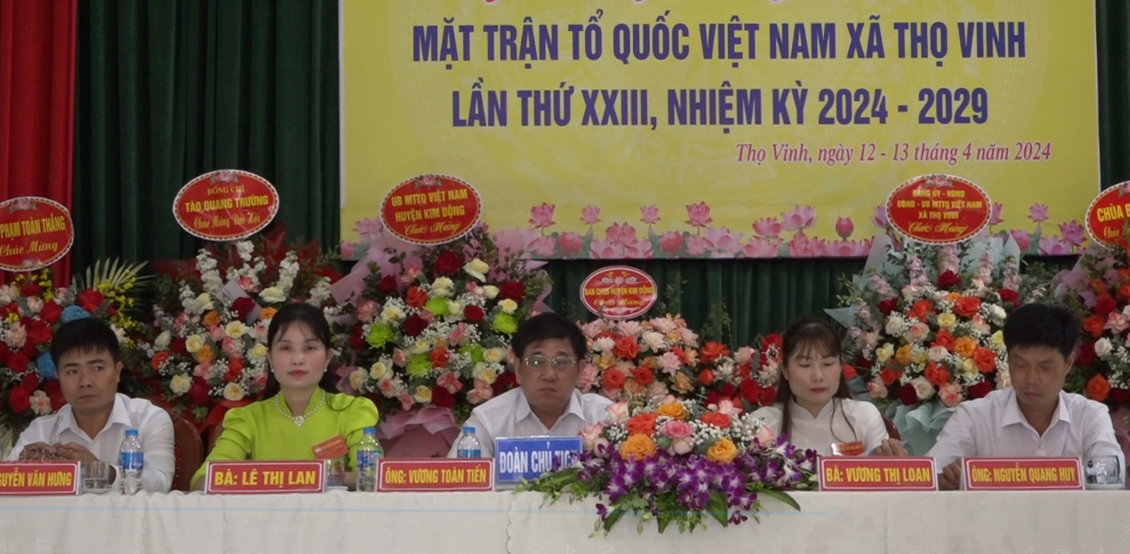 Đại hội Đại biểu MTTQ Việt Nam xã Thọ Vinh lần thứ 23 nhiệm kỳ 2024- 2029 