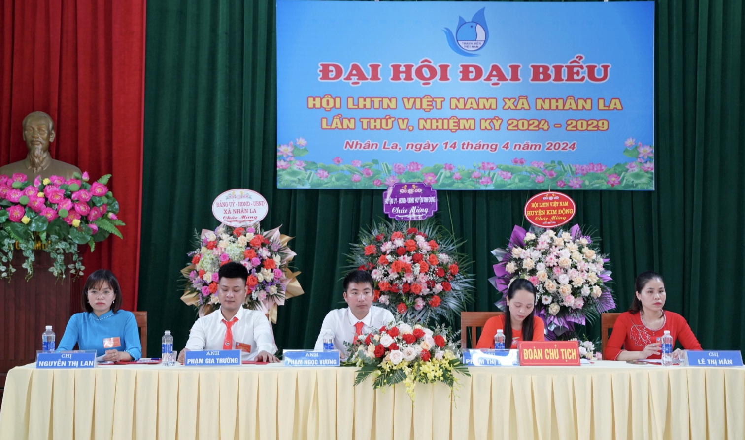 Đại hội đại biểu Hội Liên hiệp Thanh niên Việt Nam xã Nhân La khóa V, nhiệm kỳ 2024 - 2029