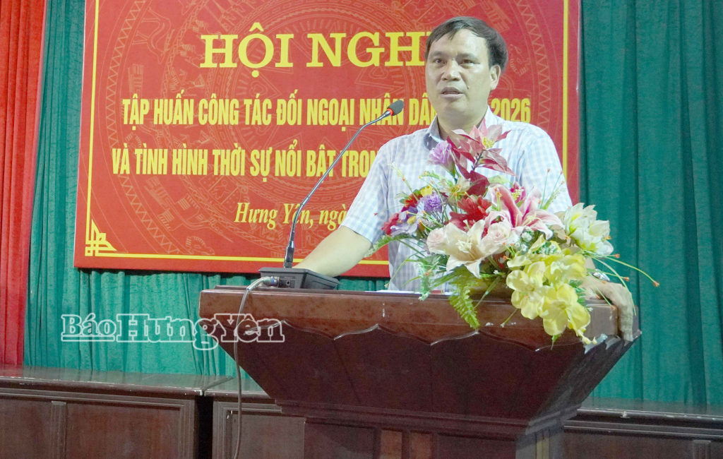 Hơn 200 đại biểu tham dự tập huấn công tác đối ngoại nhân dân