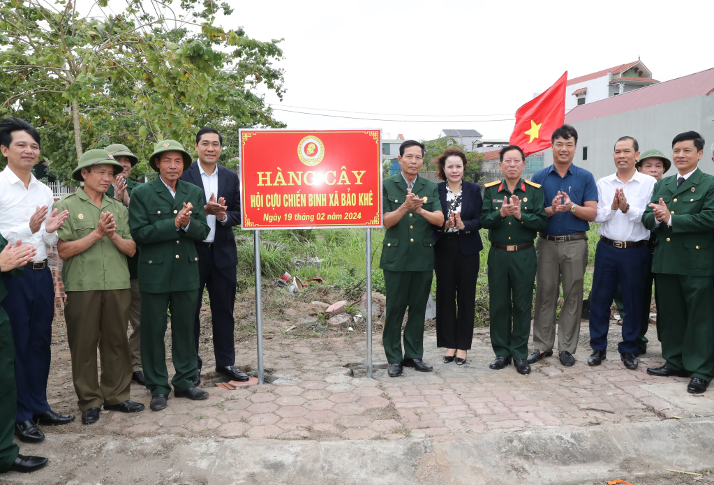 Hội Cựu chiến binh tỉnh: Ra quân hưởng ứng “Tết trồng cây đời đời nhớ ơn Bác Hồ” Xuân Giáp Thìn 2024