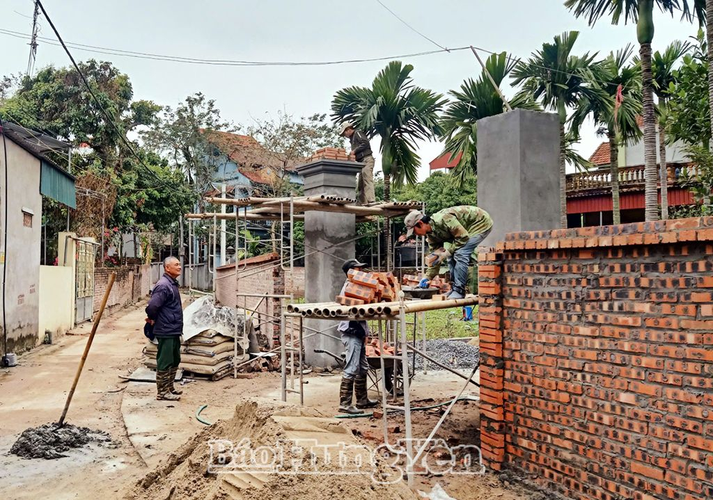 Phong trào hiến đất làm đường ở huyện Văn Giang
