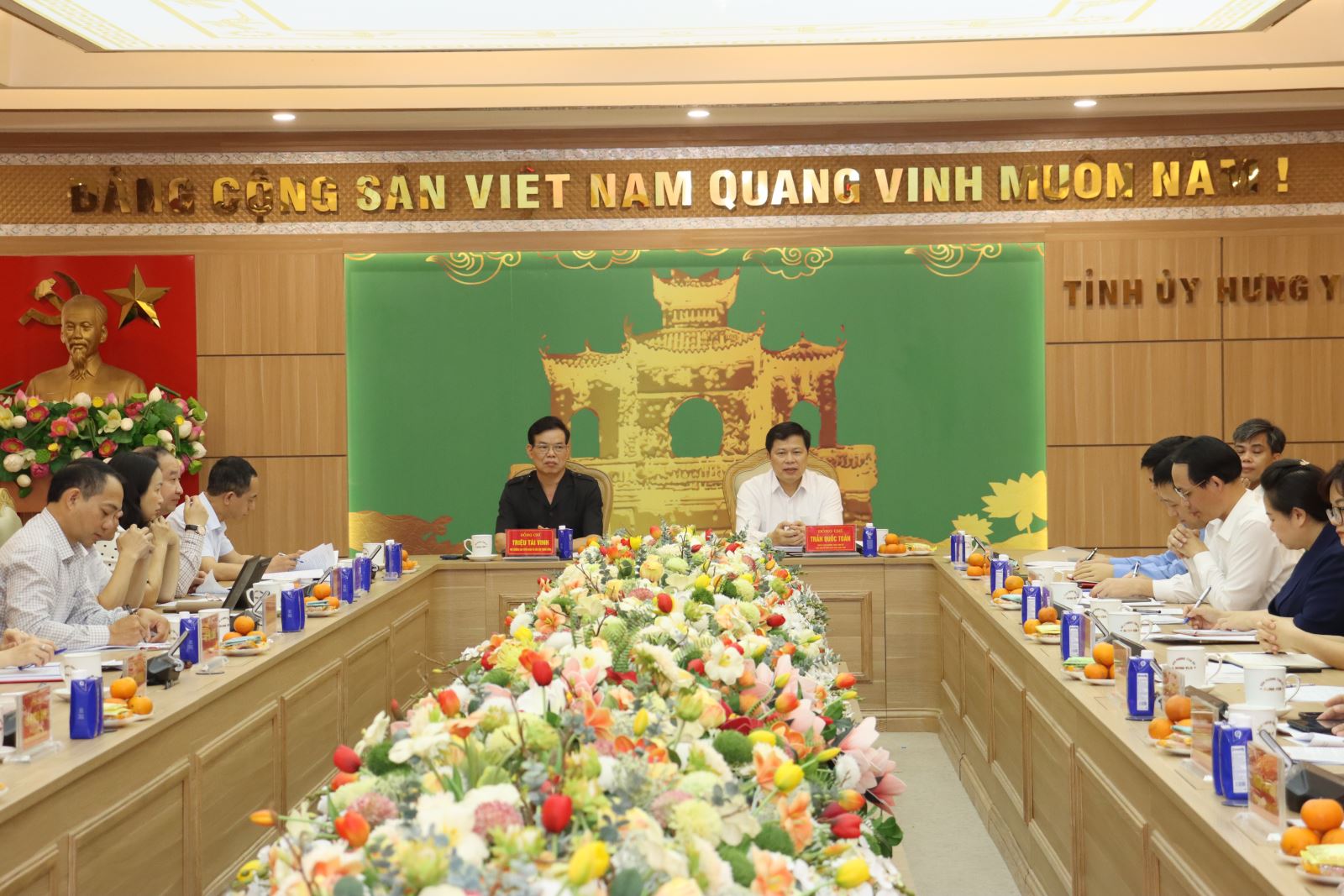 Đoàn khảo sát của Ban Tuyên giáo và Dân vận Trung ương làm việc với Ban Tuyên giáo và Dân vận Tỉnh ủy Hưng Yên