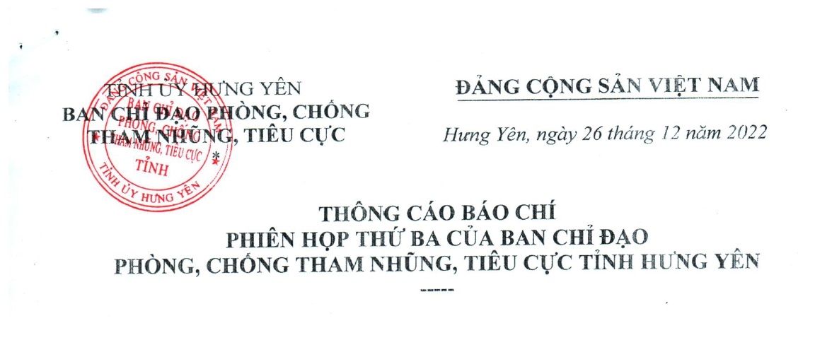 Thông Cáo Báo Chí