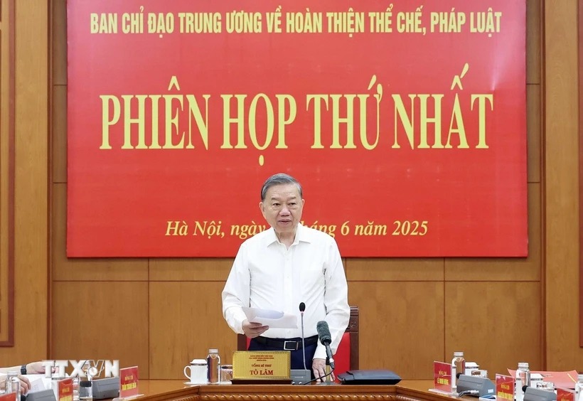 Tổng Bí thư: Hoàn thiện thể chế pháp luật phải mở đường cho kiến tạo phát triển